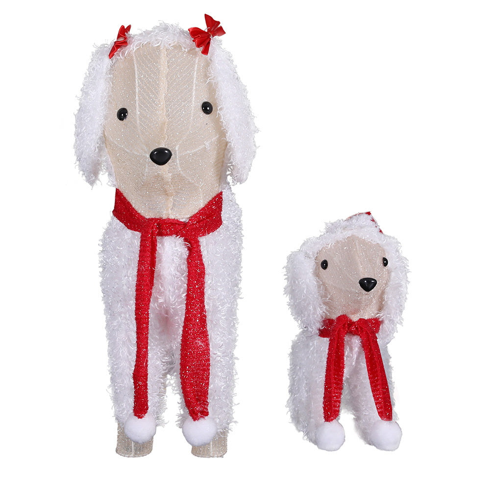 Outdoor Decorations & Lights: Jingle Jollys Christmas Lights 60 LED Fairy Light 2pcs Dog Decorations Set