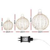 3 PCS Christmas Lights 360 LED Fairy Light Ball Decorations Jingle Jollys