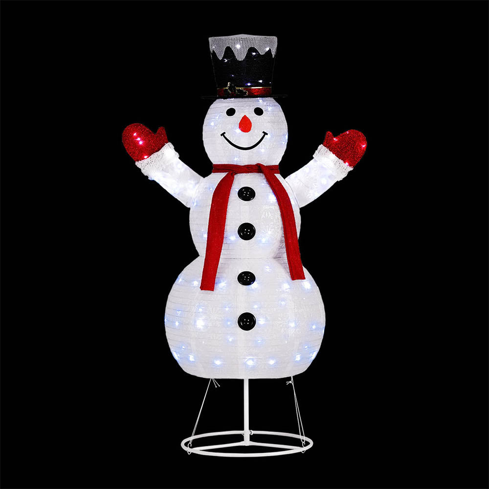 Outdoor Decorations & Lights: 1.7M Christmas Lights 200 LED Fairy Light Snowman Decorations Jingle Jollys