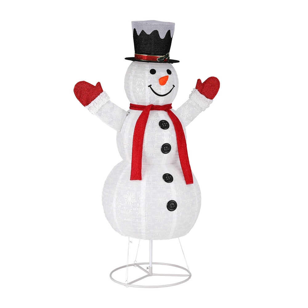 Outdoor Decorations & Lights: 1.7M Christmas Lights 200 LED Fairy Light Snowman Decorations Jingle Jollys