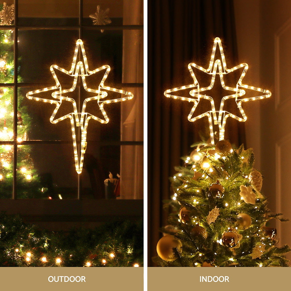 Christmas Decorations: Jingle Jollys Christmas Lights 57cm Bethlehem Star 90 LED Xmas Decorations Motif