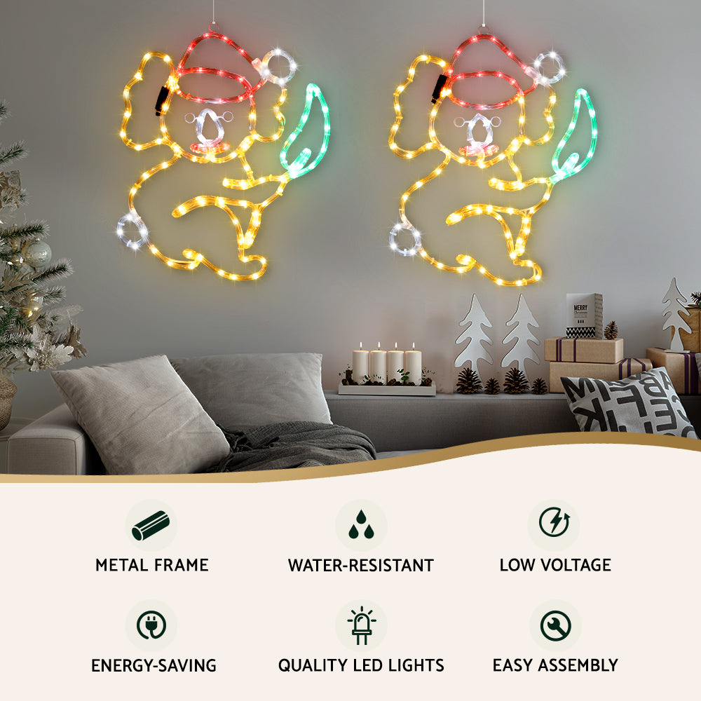 Outdoor Decorations & Lights: 0.48M Christmas Lights Motif 216 LED Rope Light Outdoor Decoration Jingle Jollys