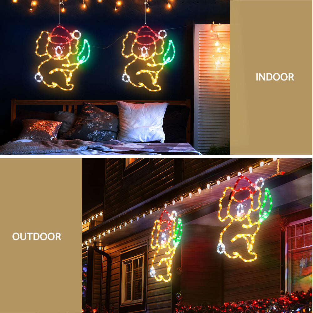 Outdoor Decorations & Lights: 0.48M Christmas Lights Motif 216 LED Rope Light Outdoor Decoration Jingle Jollys
