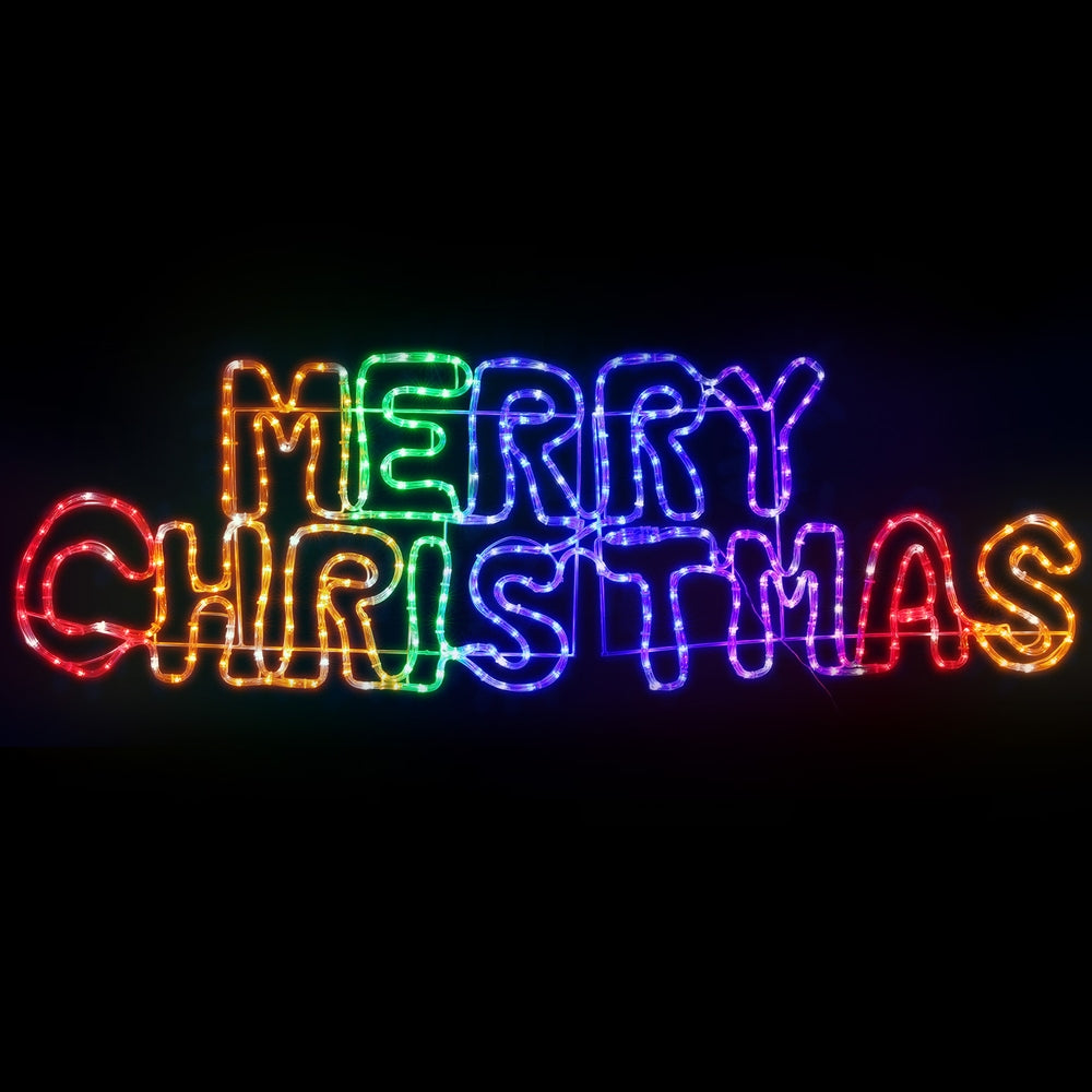 Outdoor Decorations & Lights: 1.6M Christmas Lights Motif 360 LED Rope Light Outdoor Decoration Jingle Jollys