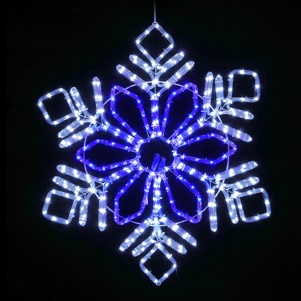 Outdoor Decorations & Lights: 0.82M Christmas Lights 304 LED Snow Motif Light Decorations Jingle Jollys