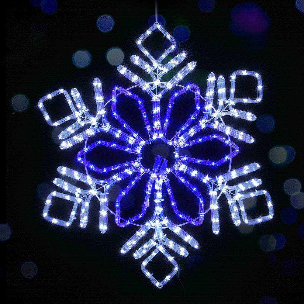 Outdoor Decorations & Lights: 0.82M Christmas Lights 304 LED Snow Motif Light Decorations Jingle Jollys
