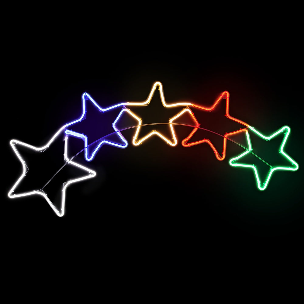 Outdoor Decorations & Lights: 1.25M Christmas Lights Motif 560 LED Rope Light Outdoor Decoration Jingle Jollys
