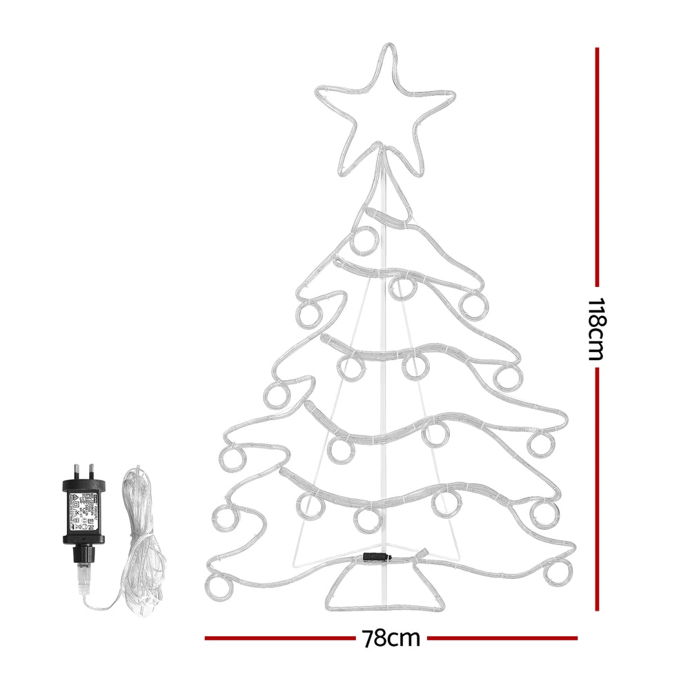 Outdoor Decorations & Lights: 1.18M Christmas Lights Motif 288 LED Rope Light Outdoor Decoration Jingle Jollys