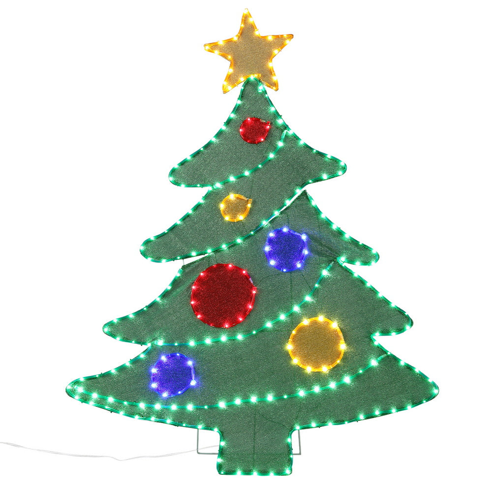 Outdoor Decorations & Lights: Jingle Jollys Christmas Lights 150cm Motif 220 LED Rope Light Outdoor Decoration
