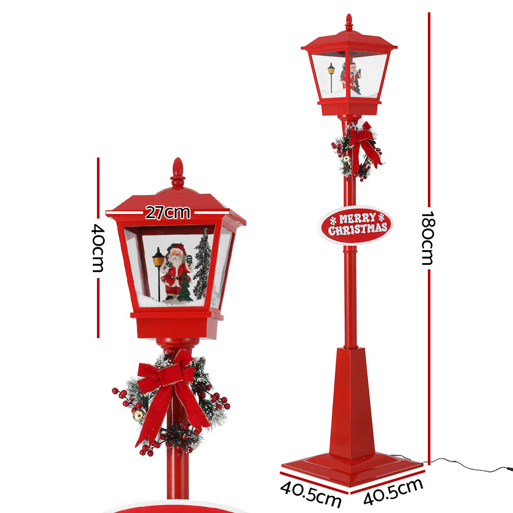 Outdoor Decorations & Lights: 1.8M Christmas Lights Post Lamp LED Outdoor Decorations Jingle Jollys
