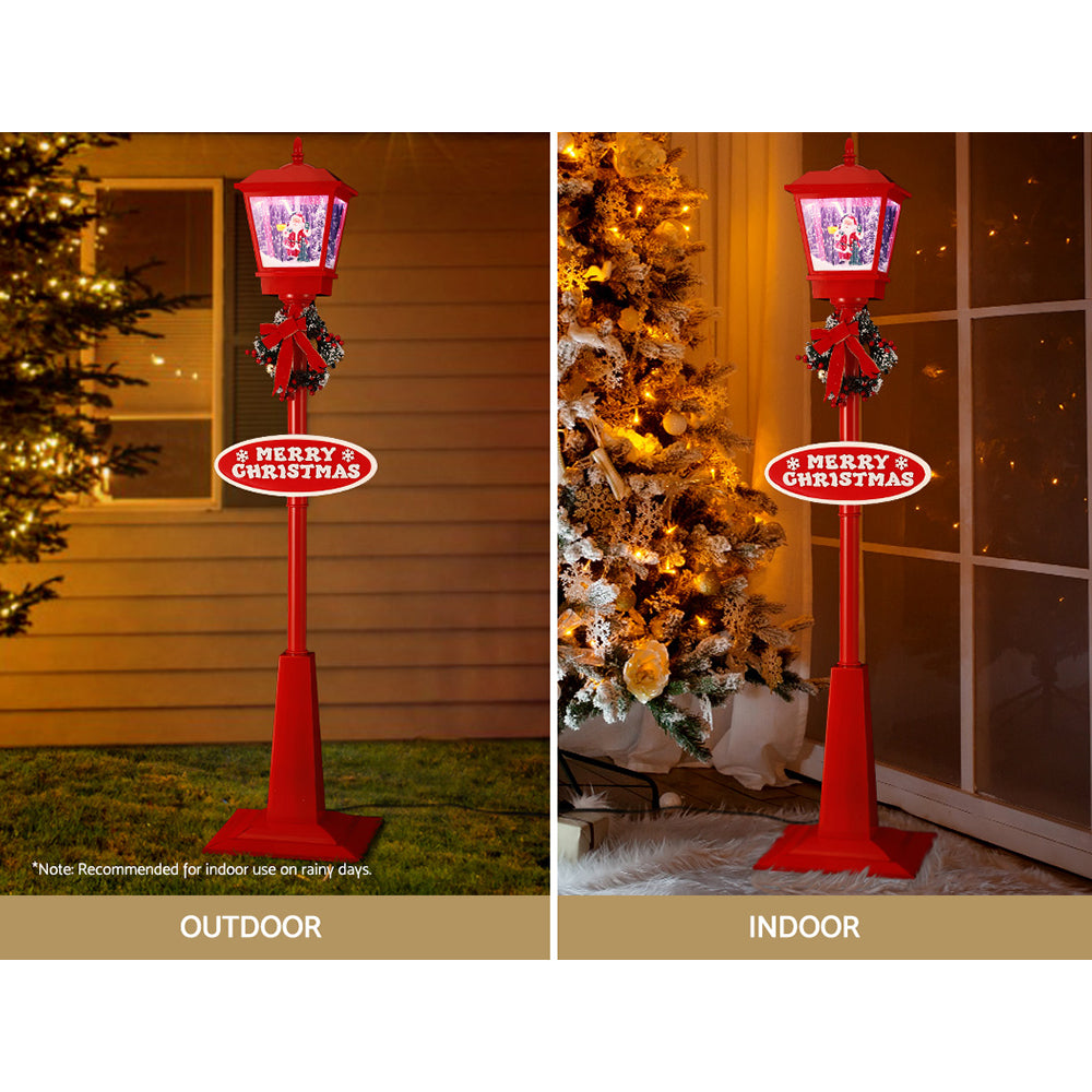 Outdoor Decorations & Lights: 1.8M Christmas Lights Post Lamp LED Outdoor Decorations Jingle Jollys
