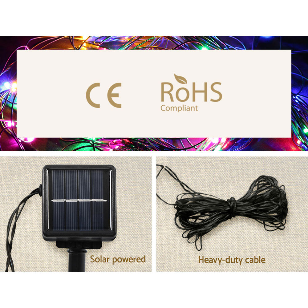 Outdoor Decorations & Lights: 1.3M Christmas Lights 130 LED Snow Motif Light Decorations Jingle Jollys
