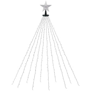 Jingle Jollys 2.5M Christmas Lights Waterfall String Light 300 LED Star Topper