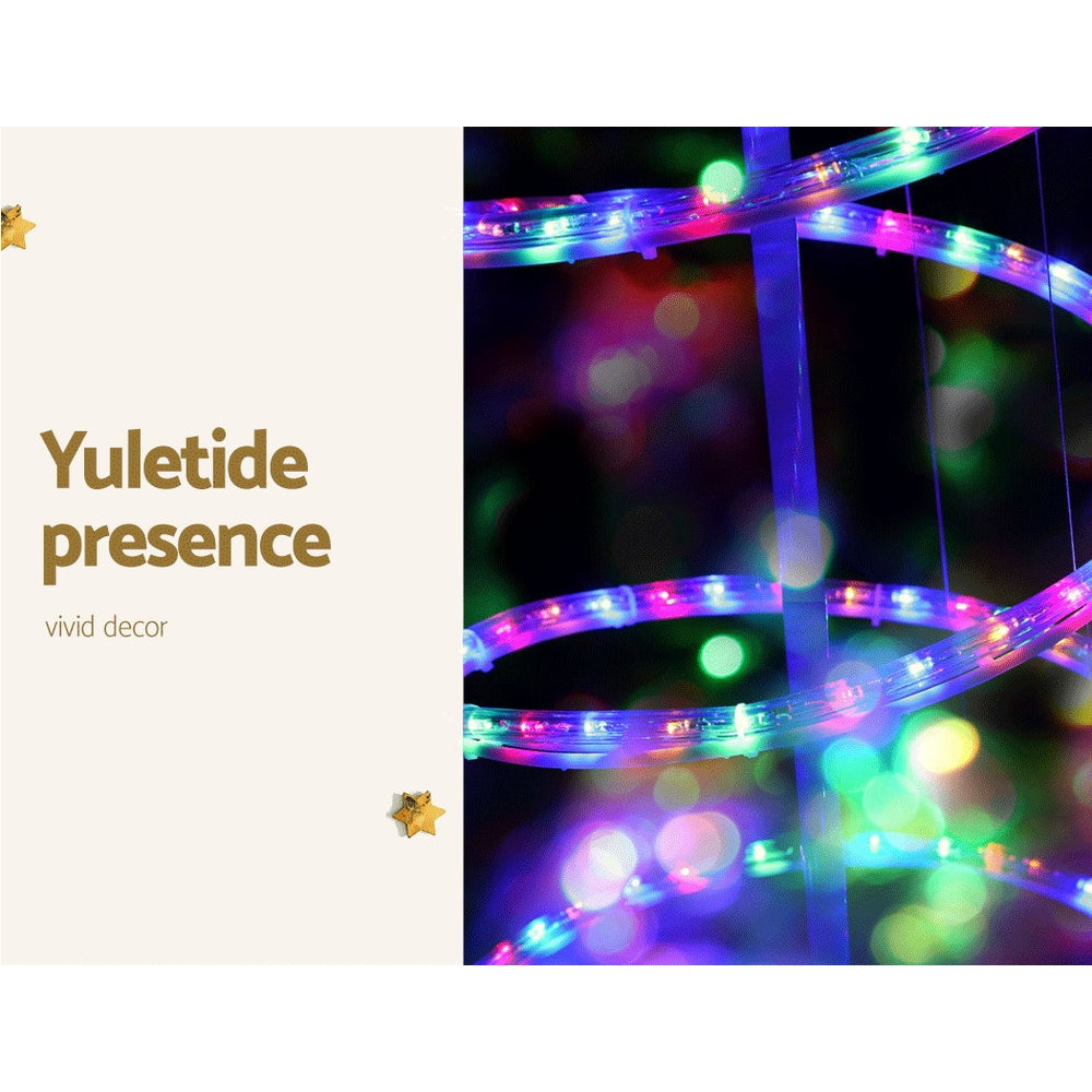 Outdoor Decorations & Lights: 1.88M Christmas Lights Tree 288 LED Decorations Jingle Jollys