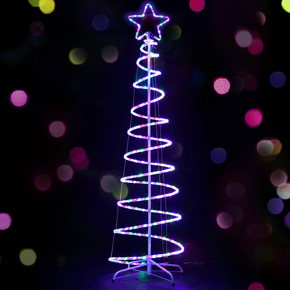 Outdoor Decorations & Lights: 1.88M Christmas Lights Tree 288 LED Decorations Jingle Jollys