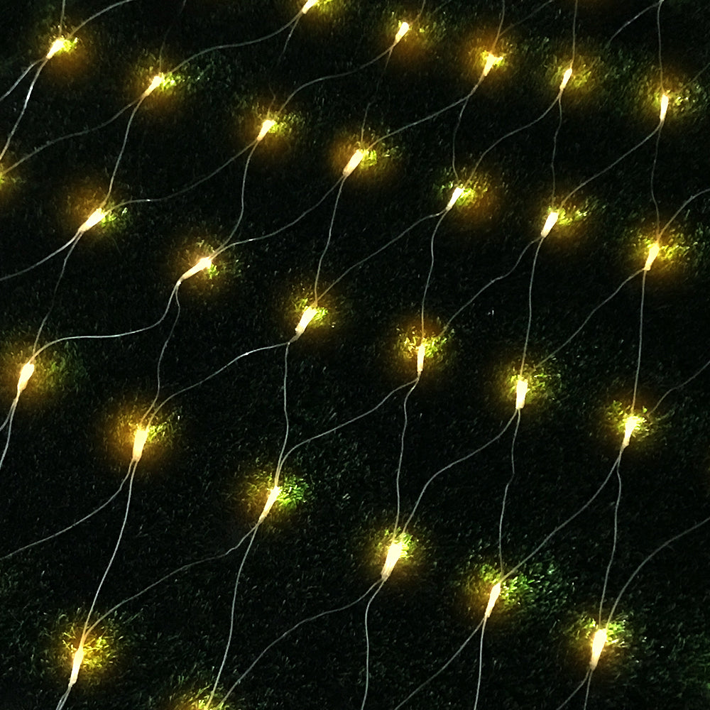 Outdoor Decorations & Lights: 1000 LED Christmas Lights 4mx6m Net String Light Warm White Jingle Jollys