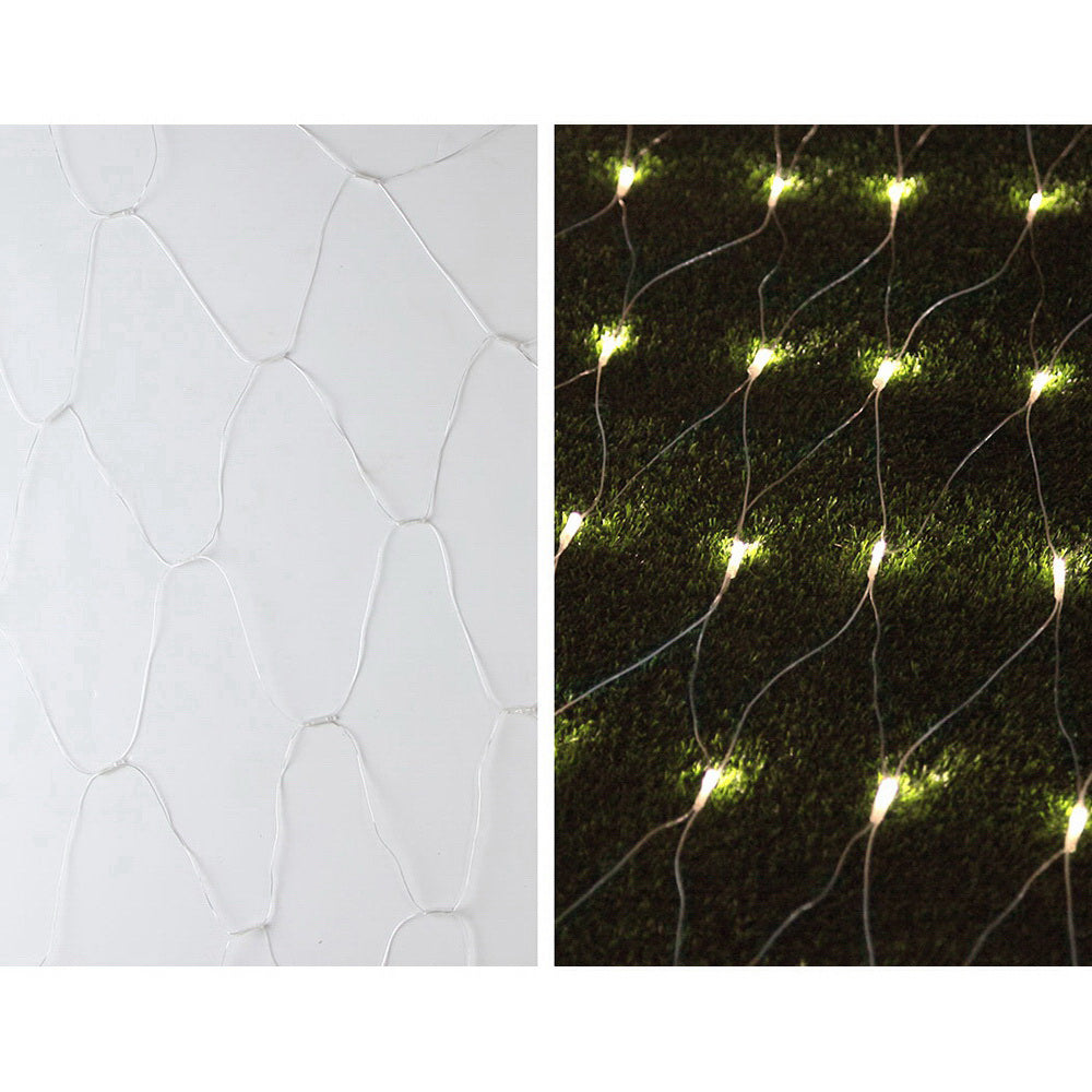 Outdoor Decorations & Lights: 1000 LED Christmas Lights 4mx6m Net String Light Warm White Jingle Jollys