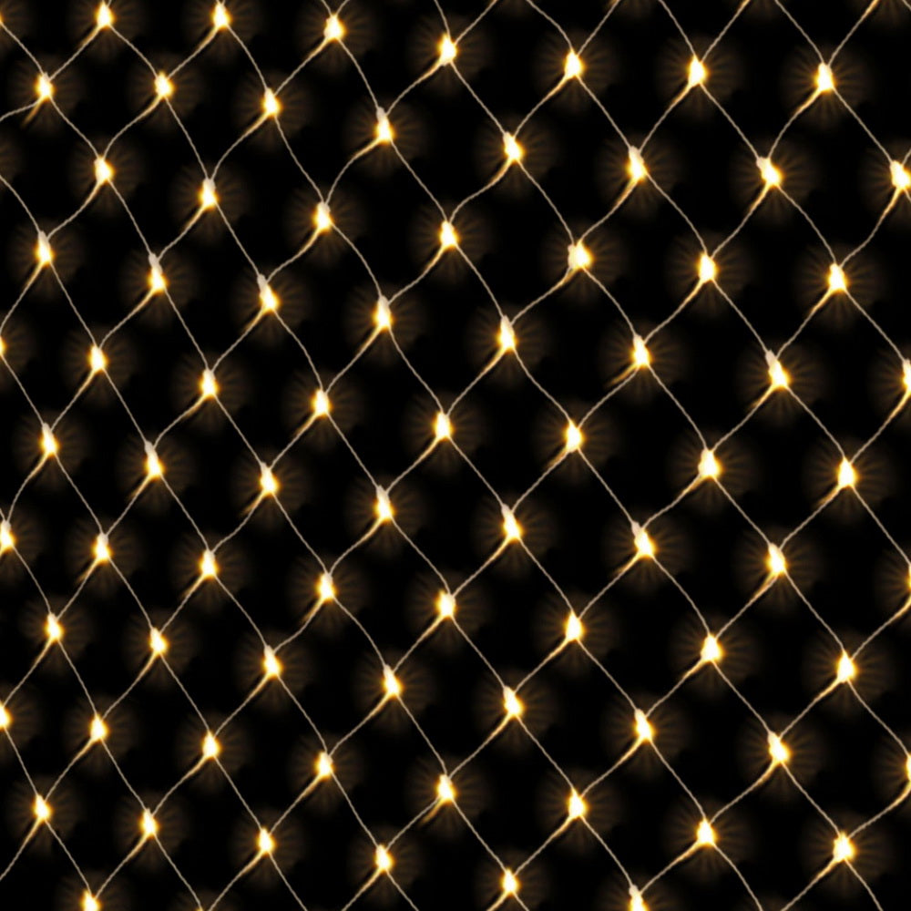 Outdoor Decorations & Lights: 2Mx3M Christmas Lights Net String Light Decorations Warm 504 LED Jingle Jollys