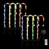 Outdoor Decorations & Lights: Jingle Jollys 8 PCS Christmas Lights Path Ground Light Garden Decorations 72 LED