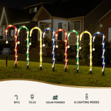 Outdoor Decorations & Lights: Jingle Jollys 8 PCS Christmas Lights Path Ground Light Garden Decorations 72 LED