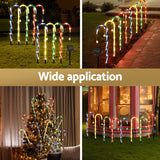 Outdoor Decorations & Lights: Jingle Jollys 8 PCS Christmas Lights Path Ground Light Garden Decorations 72 LED