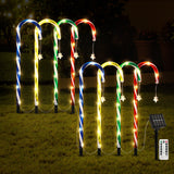 Outdoor Decorations & Lights: Jingle Jollys 8 PCS Christmas Lights Path Ground Light Garden Decorations 72 LED