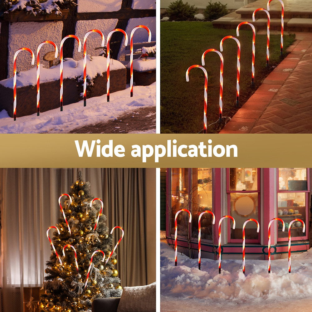 Outdoor Decorations & Lights: 42 LED 6 PCS Christmas Lights Path Ground Light Garden Decorations Jingle Jollys