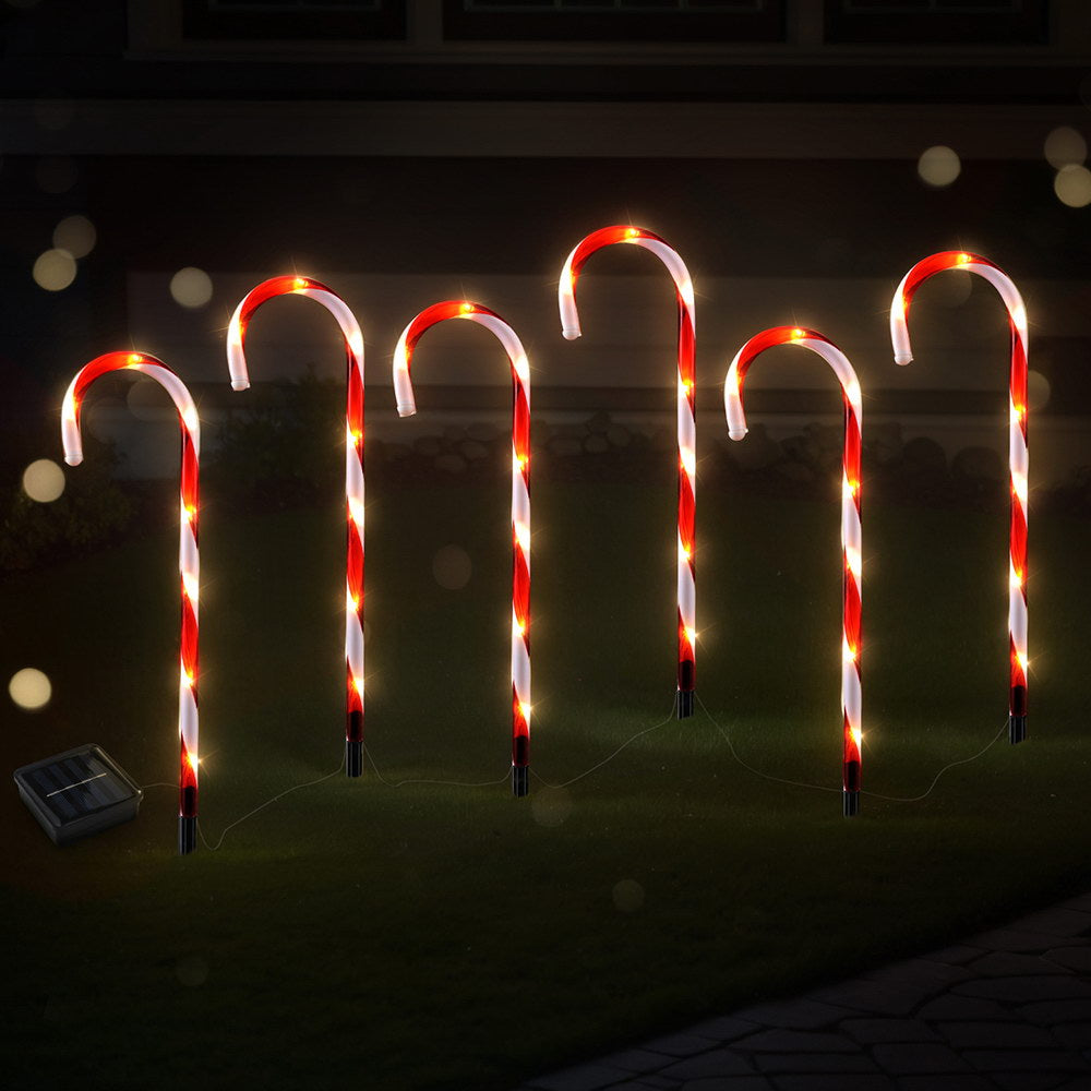 Outdoor Decorations & Lights: 42 LED 6 PCS Christmas Lights Path Ground Light Garden Decorations Jingle Jollys