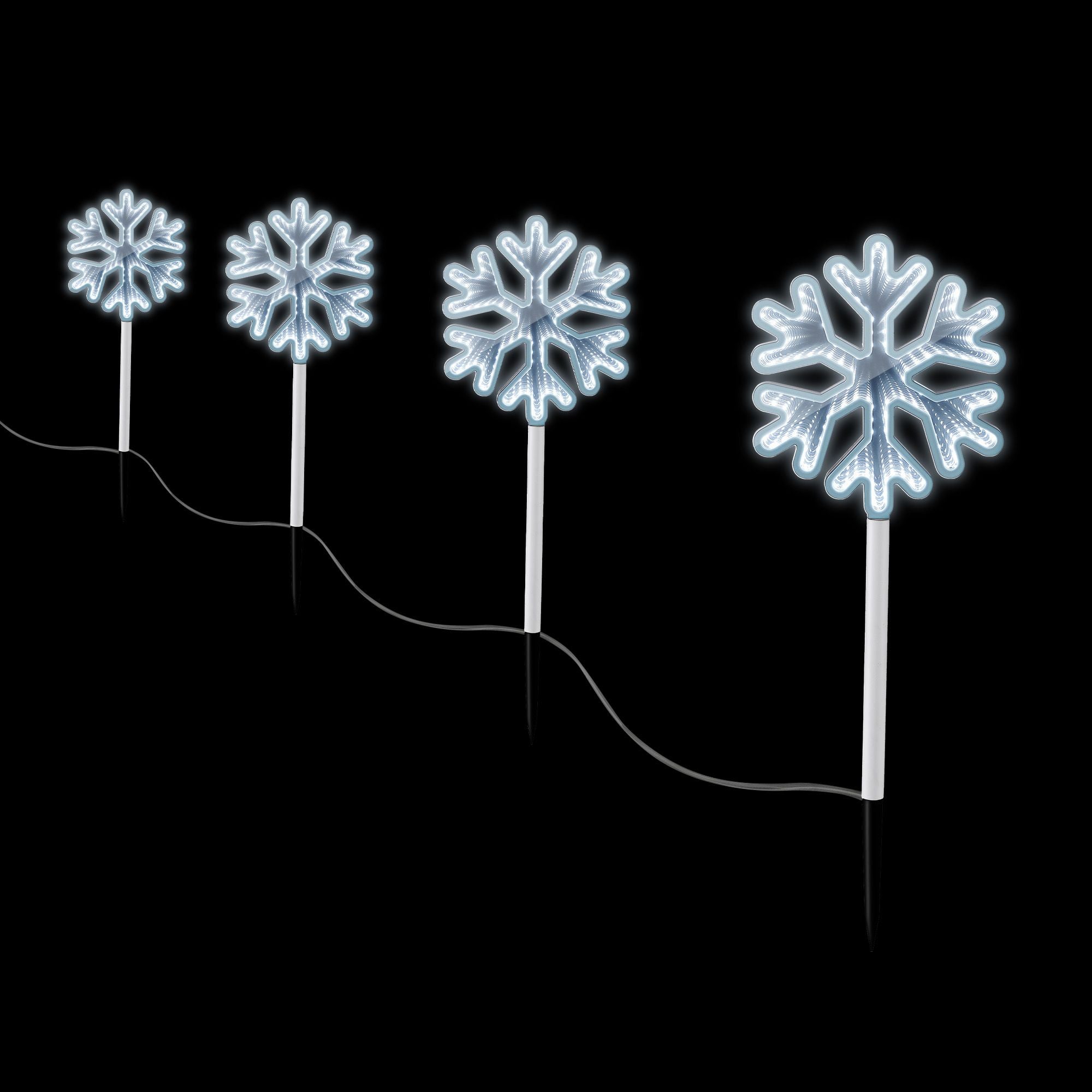 Jingle Jollys 4 Pack Christmas Lights Path Lights Garden Decoration Outdoor Pathway Lighting