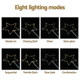 Outdoor Decorations & Lights: Jingle Jollys 4 PCS Christmas Lights Path Ground Light Garden Decorations 144 LED