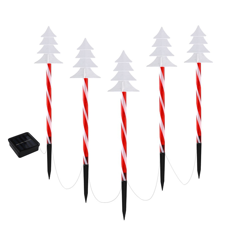 Outdoor Decorations & Lights: 25 LED 5 PCS Christmas Lights Path Ground Light Garden Decorations Jingle Jollys