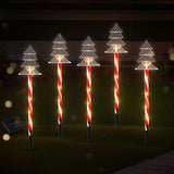 25 LED 5 PCS Christmas Lights Path Ground Light Garden Decorations Jingle Jollys