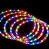Outdoor Decorations & Lights: 20M Christmas Lights String Rope Light Decorations 600 LED Colorful Jingle Jollys