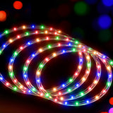 Outdoor Decorations & Lights: 20M Christmas Lights String Rope Light Decorations 600 LED Colorful Jingle Jollys