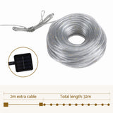 Outdoor Decorations & Lights: Jingle Jollys 30M Christmas Lights String Rope Light Decoration 300 LED Colorful