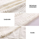 Jingle Jollys Christmas Tree Skirt 90cm Knitted Fabric Xmas Ornament Decor Beige