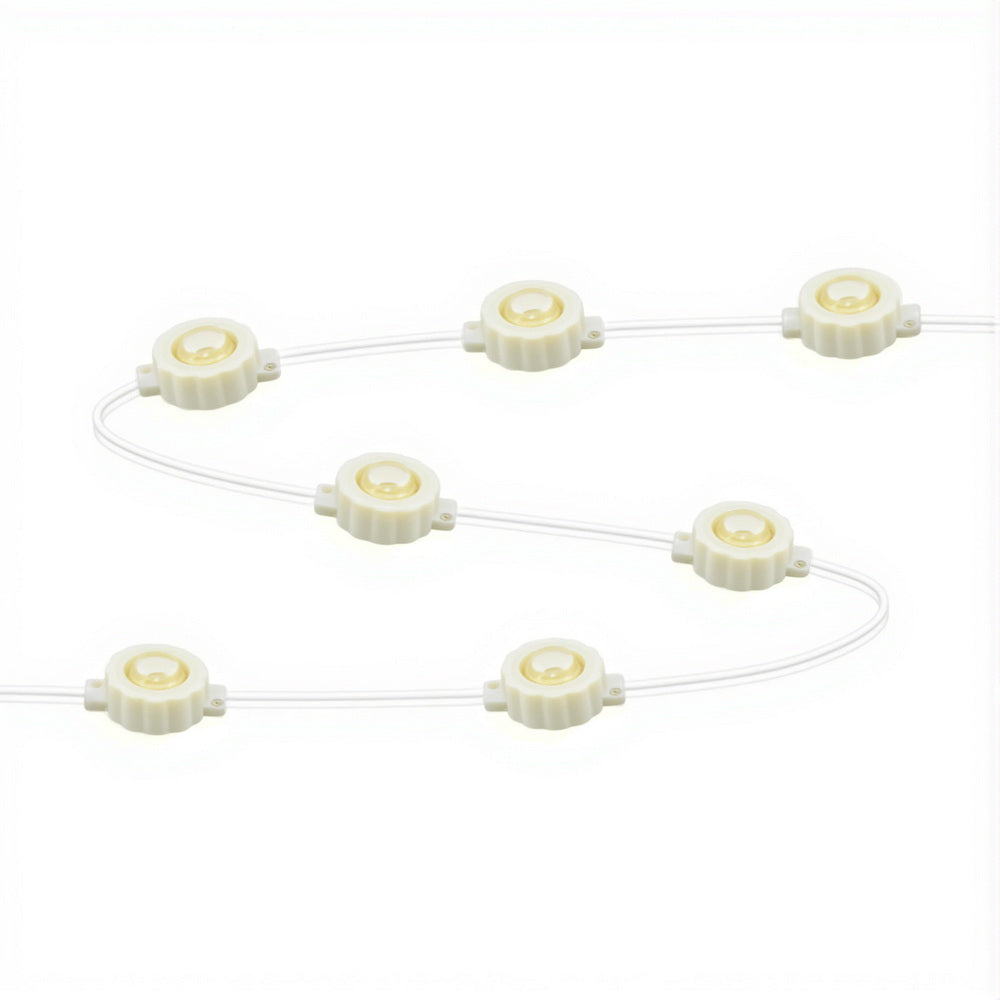 Outdoor Decorations & Lights: Jingle Jollys 15M Christmas Lights Permanent String Eaves Light 36 LED Decoration