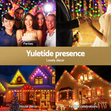 Outdoor Decorations & Lights: Jingle Jollys 15M Christmas Lights Permanent String Eaves Light 36 LED Decoration