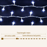 Jingle Jollys 50M Christmas Lights String Light 500 LED Cool White