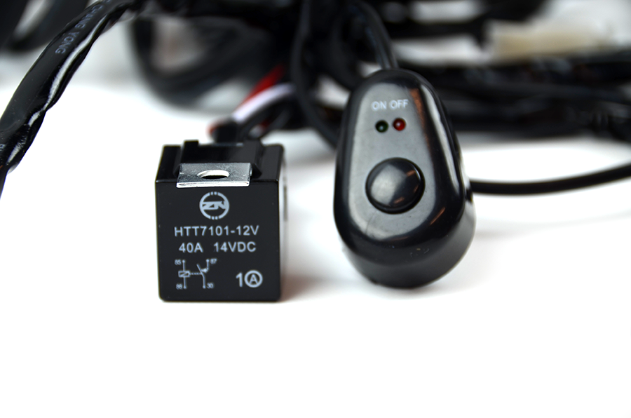 Fence & Gate Accessories: 2way LED Universal Driving light Wiring Loom Harness 12V 24V 40A Relay Switch