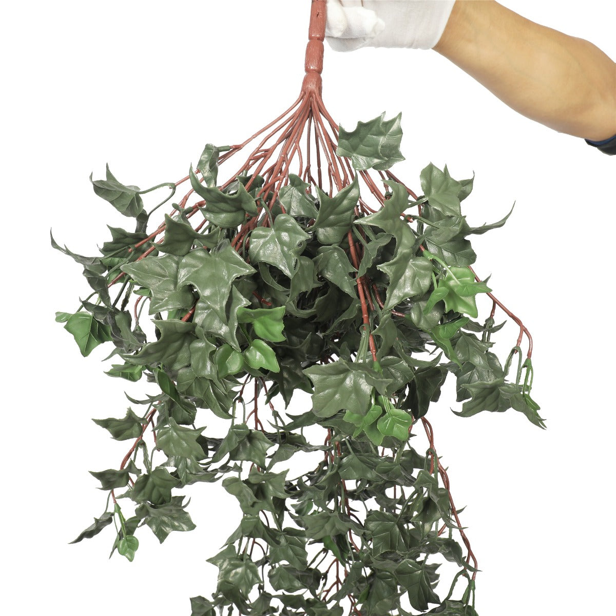 Artificial Flowers & Plants: Hanging English Ivy Bush 80cm UV Resistant