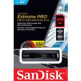 USB Flash Drives: SanDisk 256GB Extreme PRO USB 3.2 Solid State Flash Drive (SDCZ880-256G)