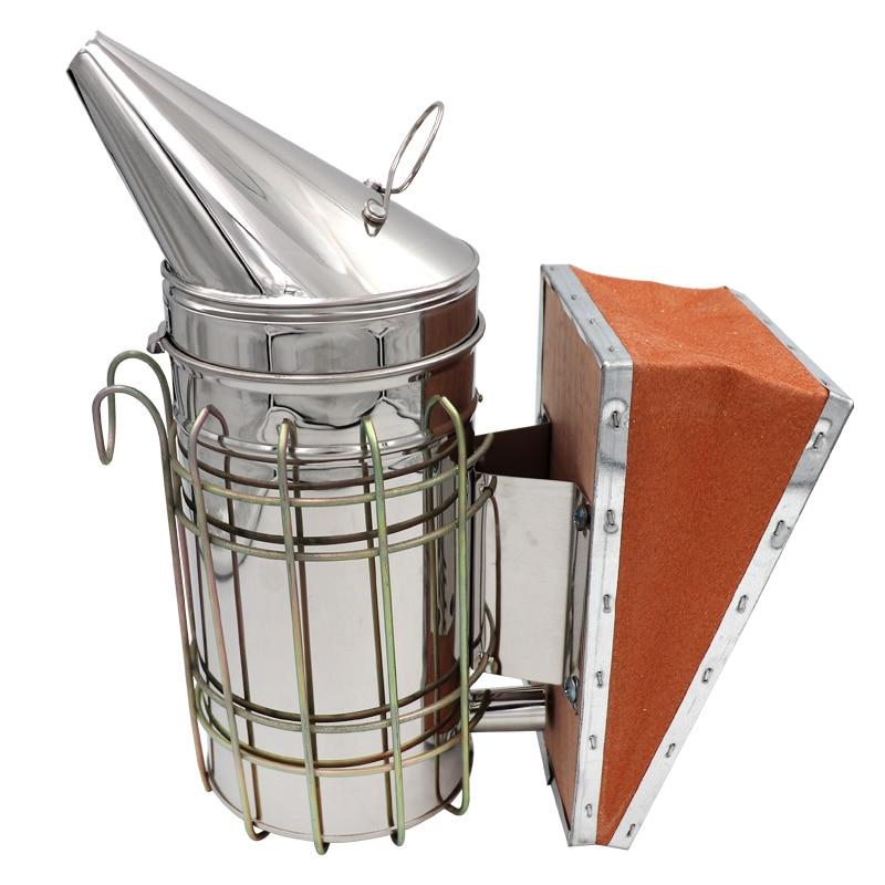 Gardening Tools: Beekeeping Smoker Stainless Steel Manual Bee Smoke Transmitter Apiculture Equipments Large