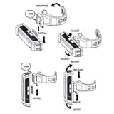 Automotive Lights: Set USB Rechargeable LED Bike Front Light headlight lamp Bar rear Tail Wide Beam