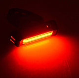 Automotive Lights: Set USB Rechargeable LED Bike Front Light headlight lamp Bar rear Tail Wide Beam