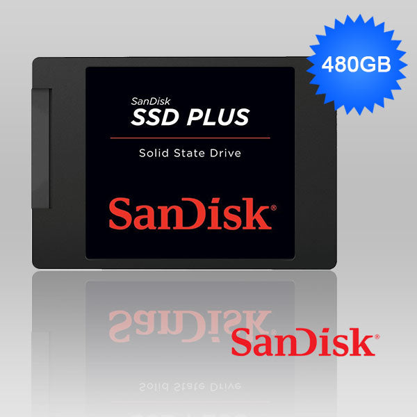 Memory Cards: SanDisk SSD Plus 480GB 2.5 inch SATA III SSD SDSSDA-480G