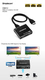 TVs & Accessories: Simplecom CM412 HDMI 2.0 1x2 Splitter 1 IN 2 Out 4K@60Hz HDR10 2 Port HDMI Duplicator