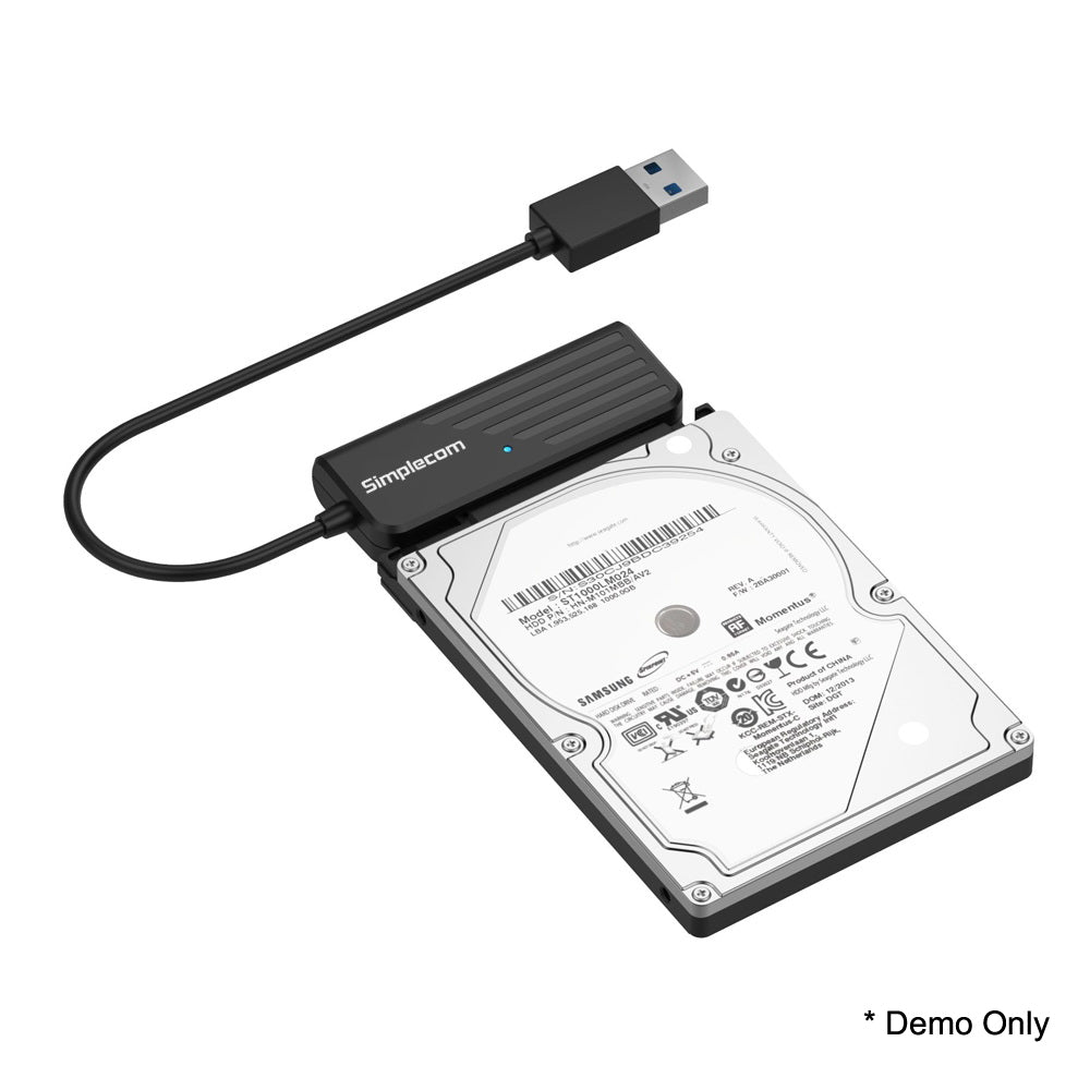 Hard Drives: Simplecom SA205 Compact USB 3.0 to SATA Adapter Cable Converter for 2.5" SSD/HDD