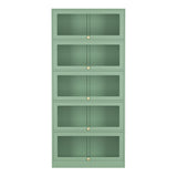 ArtissIn Buffet Sideboard Cupboard Cabinet Storage Mesh Doors Metal Green ELIA