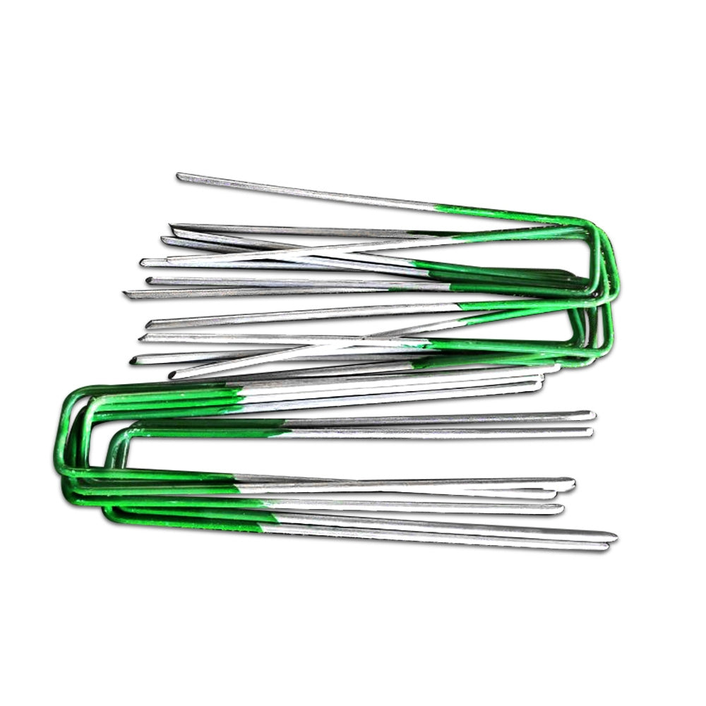 Artificial Grass: Prime Turf Artificial Grass 200pcs Synthetic Pins Fake Lawn Turf Weed Mat Pegs Joining Tape